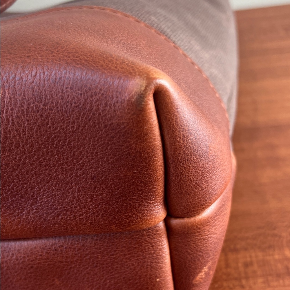 Portland Leather Good Big Big Tote Waxed Canvas Nutmeg - Picture 11 of 16